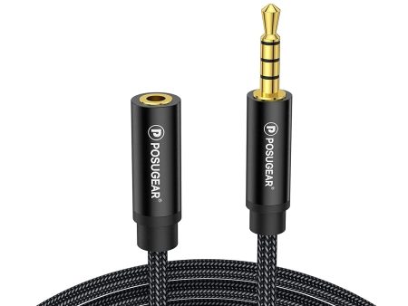 Posugear Headphone Extension Cable [0.5M], 4 Pole 3.5mm Audio Extension Cable, Cable Male to Female on Sale